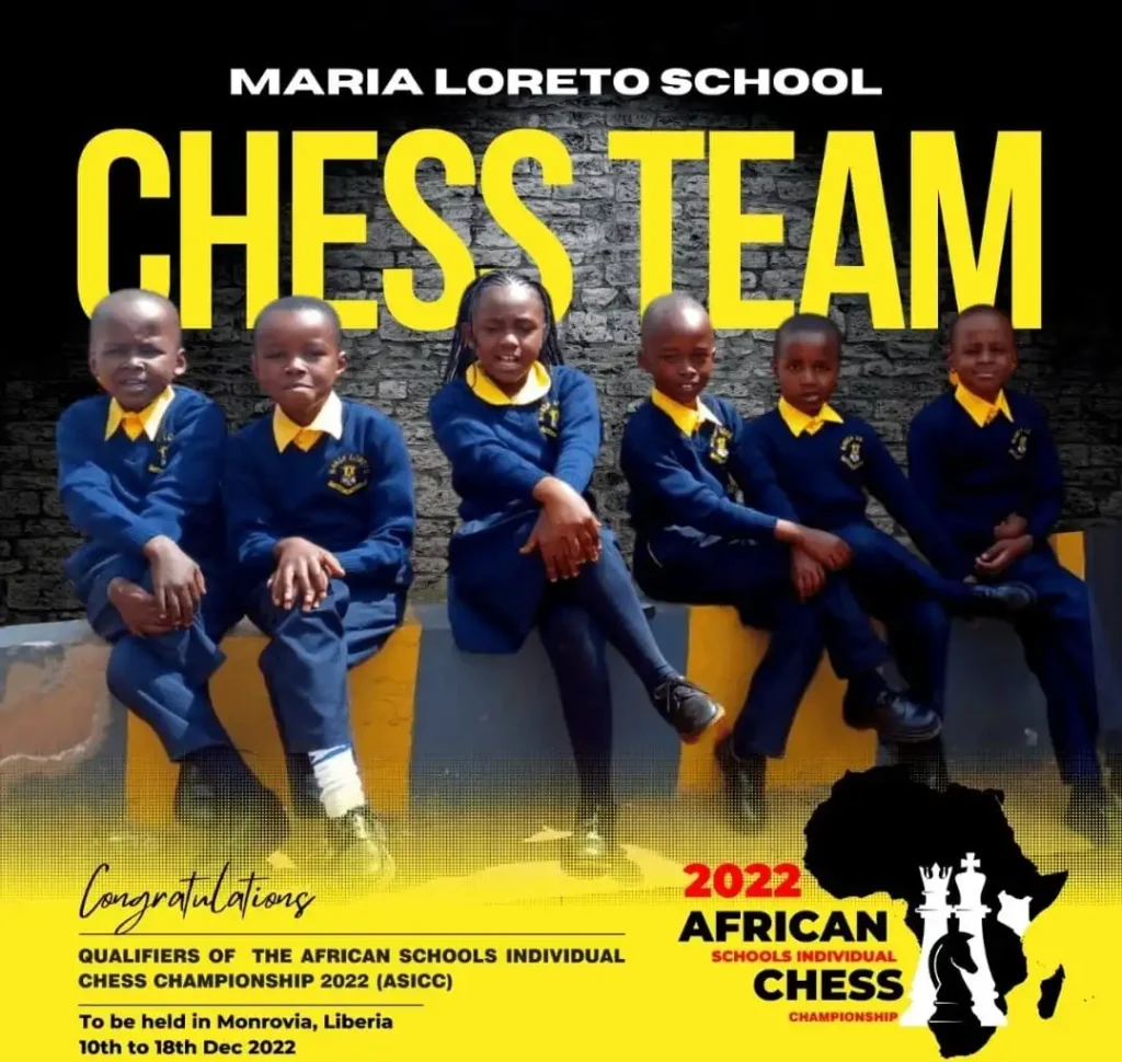 Maria Loreto school chess team